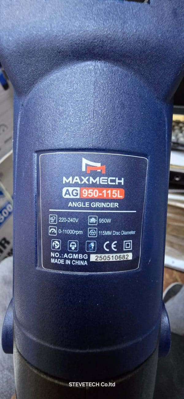 Maxmech AG 950-115L Angle Grinder – Powerful 950W (115mm) - Image 5