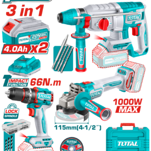 TOTAL TOSLI241198 Cordless 3 pcs combo kit 20V