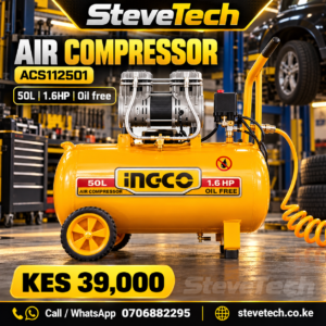 INGCO ACS112501 50L Oil-Free Air Compressor – SteveTech poster with price KES 39,000