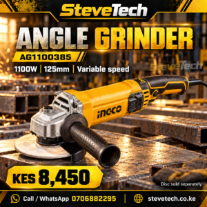 INGCO AG1100385 1100W 125mm Angle Grinder – SteveTech poster with price KES 8,450
