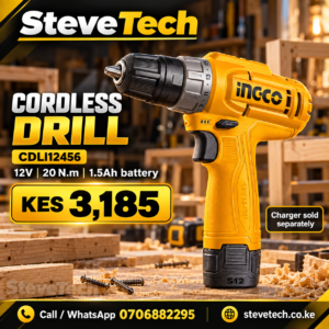 INGCO CDLI12456 12V Cordless Drill – SteveTech poster with price KES 3,185