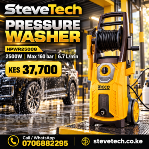 INGCO HPWR25008 2500W 160-Bar Pressure Washer – SteveTech poster with price KES 37,700