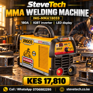 INGCO ING-MMA18059 180A MMA Inverter Welder – SteveTech poster with price KES 17,810