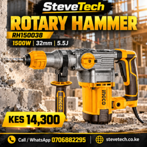INGCO RH150038 1500W 32mm Rotary Hammer – SteveTech poster with price KES 14,300