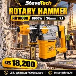 INGCO RH18008 1800W 36mm Rotary Hammer – SteveTech poster with price KES 18,200