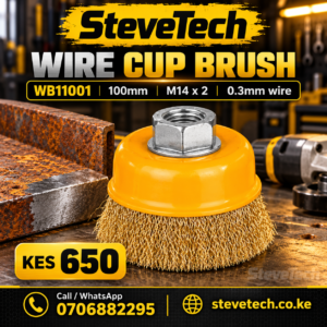 INGCO WB11001 100mm Wire Cup Brush – SteveTech poster with price KES 650