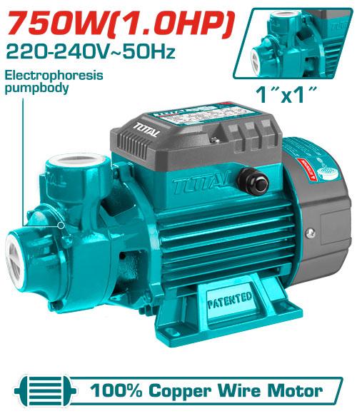 TOTAL TWP17506 1HP Peripheral Water Pump - 52m Head 1 TOTAL TWP17506 1HP peripheral water pump