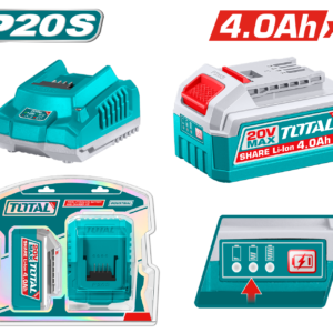 TOTAL TFBCPK1012 P20S Lithium-Ion battery and charger kit 20V