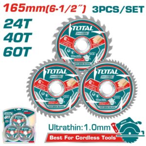 TOTAL TAC236165 Ultra-thin TCT saw blade set