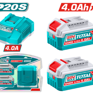 TOTAL TFBCPK2013 Lithium-Ion battery and charger kit 20V